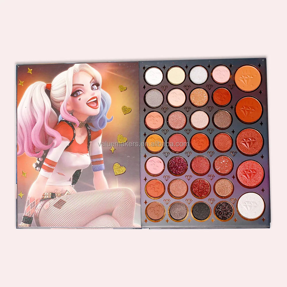 Cruelty Free 66 Color Page Turning in Book Sharp Eyeshadow Palette Cosmetics Makeup Eyeshadow Highlighter Blush Palette