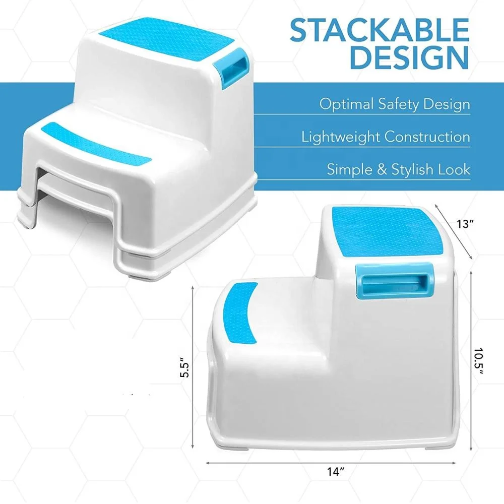 Non Slip Ladder Toilet Potty Training Stool Seat for Kids Baby Tool