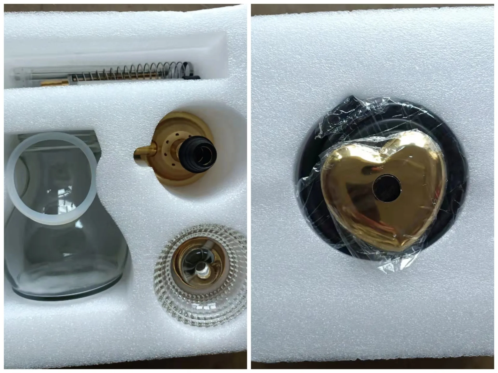 Wholesale Mini Delicate Hookah Gold Silver Diamond Surface Portable Luxury Shisha Hookah