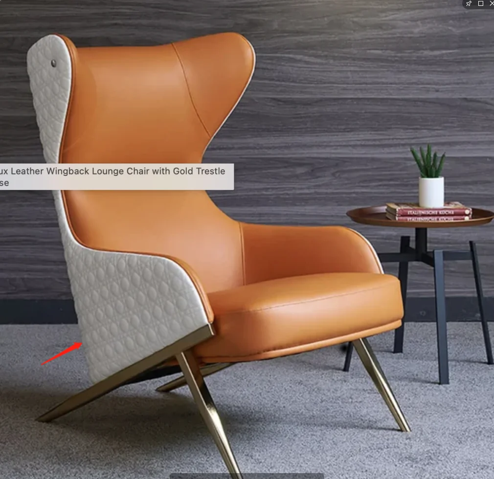 Furnistyle Hot Sale Microfiber Leather Leisure Chair From Leon Furniture Home