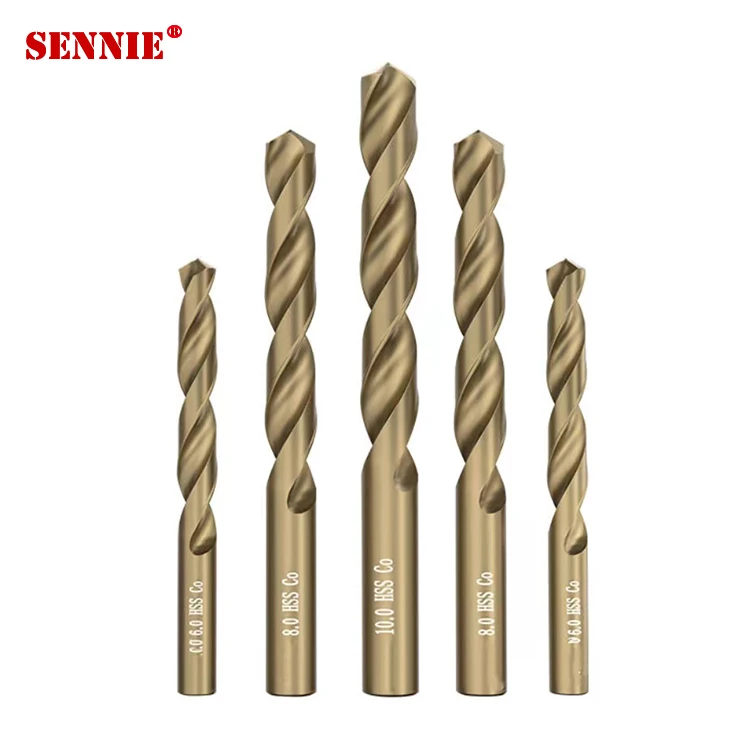 M35 5% Cobalt Steel Twist Drill Bits Super Hard Cobalt Tungsten Steel Electric Drill Universal Hand Rotary Stainless Steel OEM