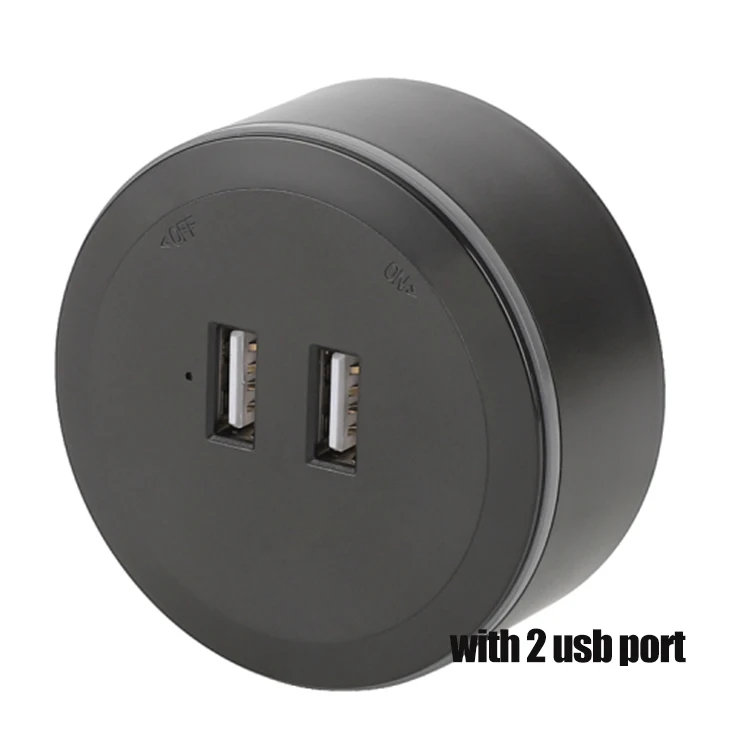 Universal Double Usb Track Socket Adapter Power Safety Electrical Use Smart Desk Home Office Rail System