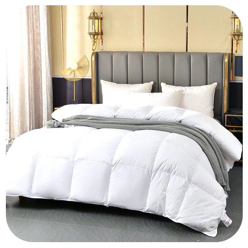 Custom King/Queen Size White Hilton Goose Duck Feather/Down Filled Bedding Comforter Duvets Inserts manufacturer