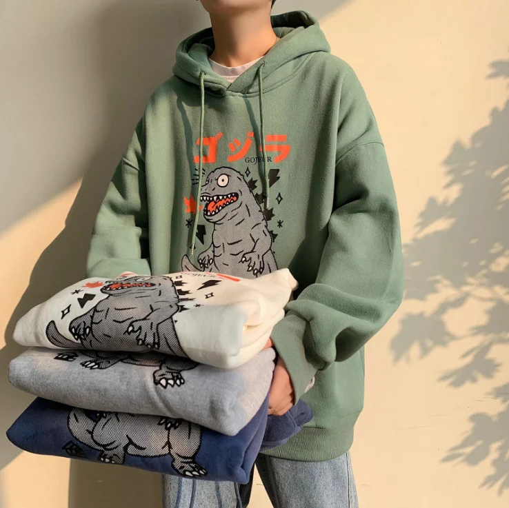 Wholesale custom hoodies printing Korean style for men casual oversized sweatshirts Graphic hoodies fashion mens clothing