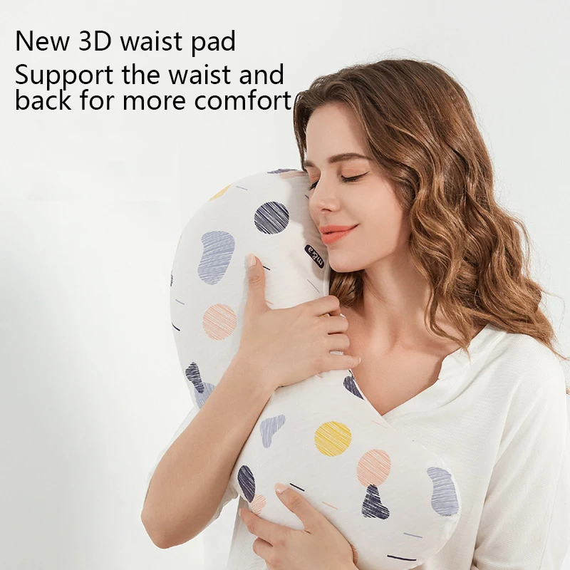Full Body Pregnancy Pillow U-shaped Maternity Pillow for Pregnant Sleeping with Removable Cotton Cover Nursing Pillow