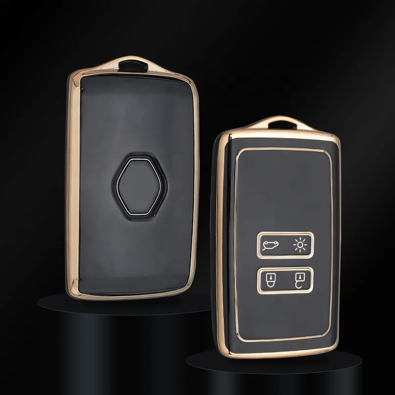 Hot Sale TPU Car Key Case For Renault Koleos Kadjar Megane Talisman Captur Espace Clio 2016-2019 4 Button Accessories