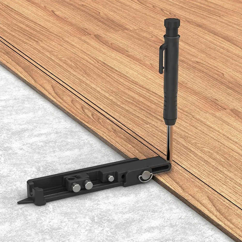 Multi-function Scribing Tool- Construction Pencil- Scribe Tool with Deep Hole Pencil Woodworking Scribe Gauge Duplicate Contour