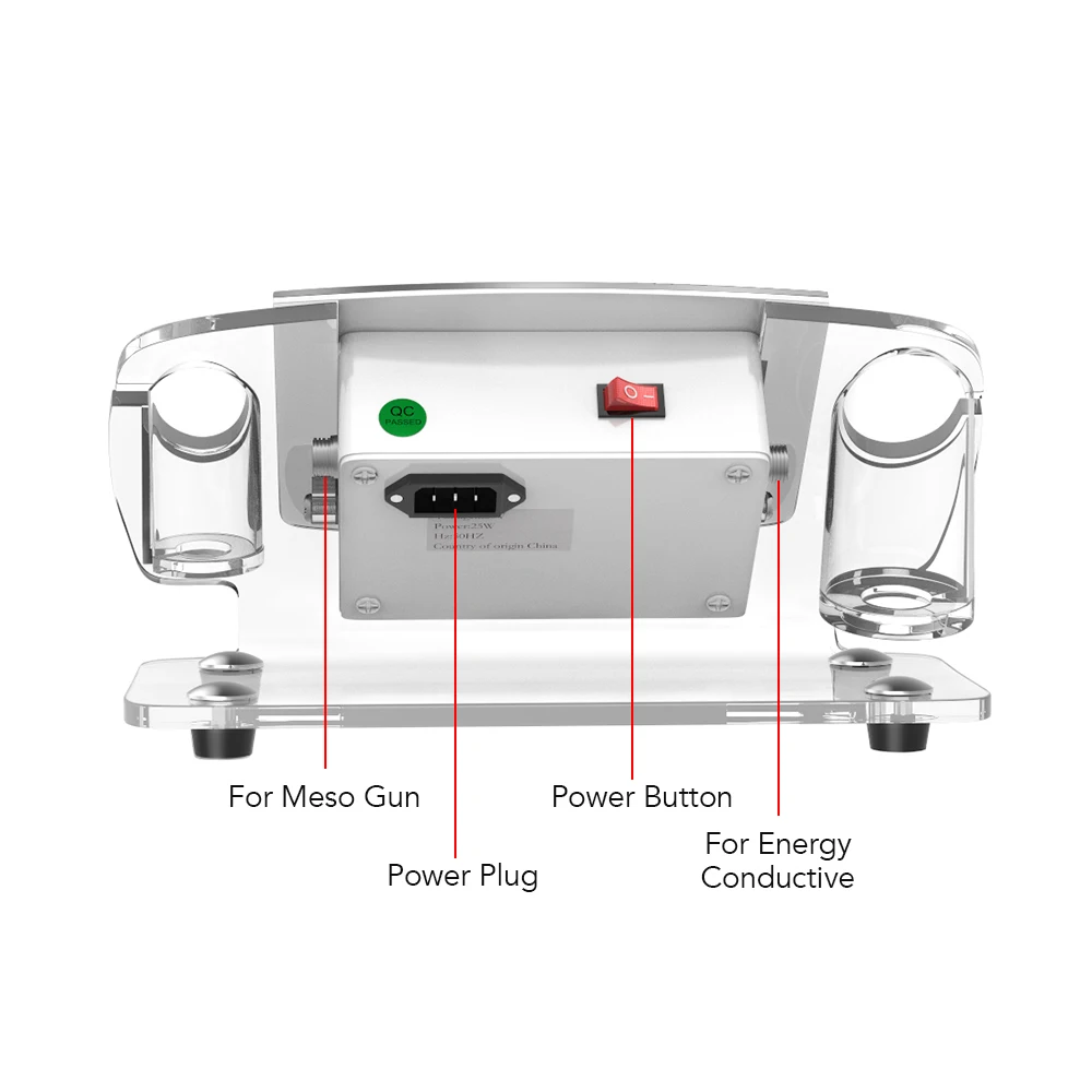 Korea meso no injector meso gun 2 in 1 electroporation and bio handles device for facial whitening skin rejuvenation mesotherapy