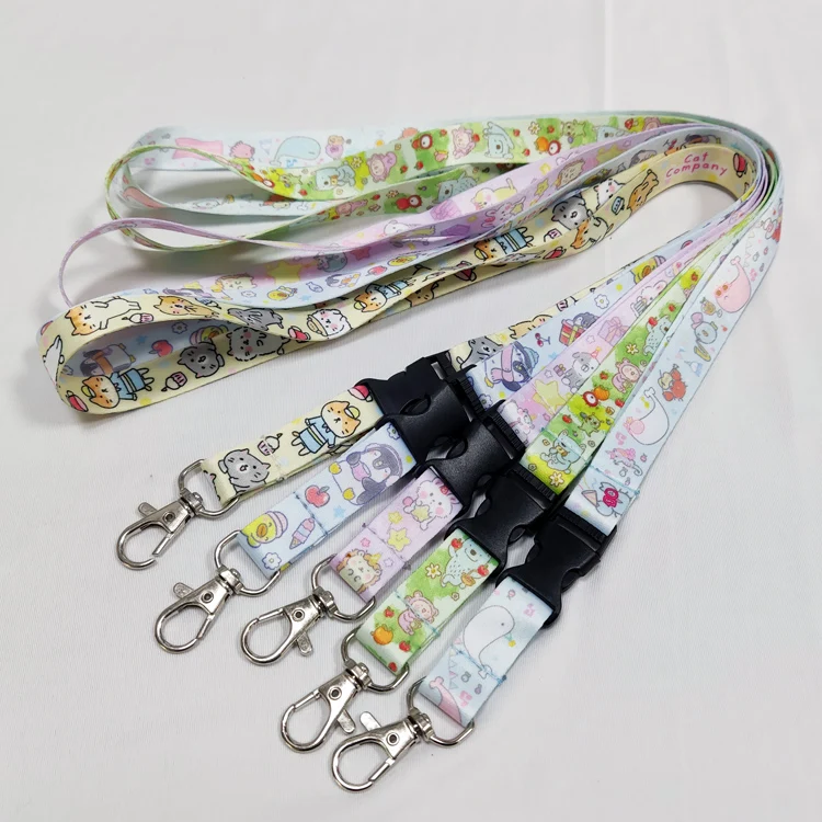 hot sale polyester   sublimation  printing  logo lanyard   neck strap