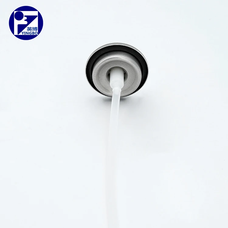 Injection Molding Technology S Type Of 1 Inch Plastic Rubber Iron Aluminum Aerosol Valve Used In Normal Aerosol Product