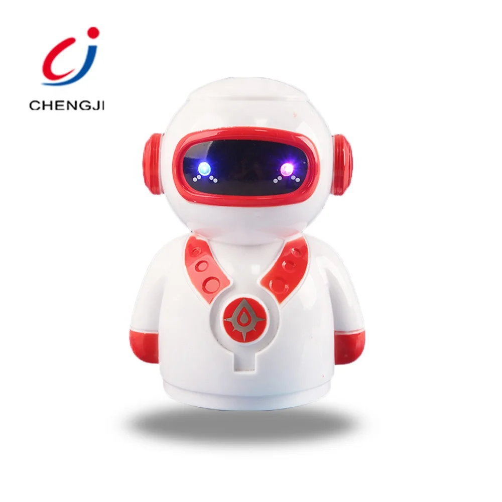 Popular children educational cheap battery cute musical kids robot toys with light