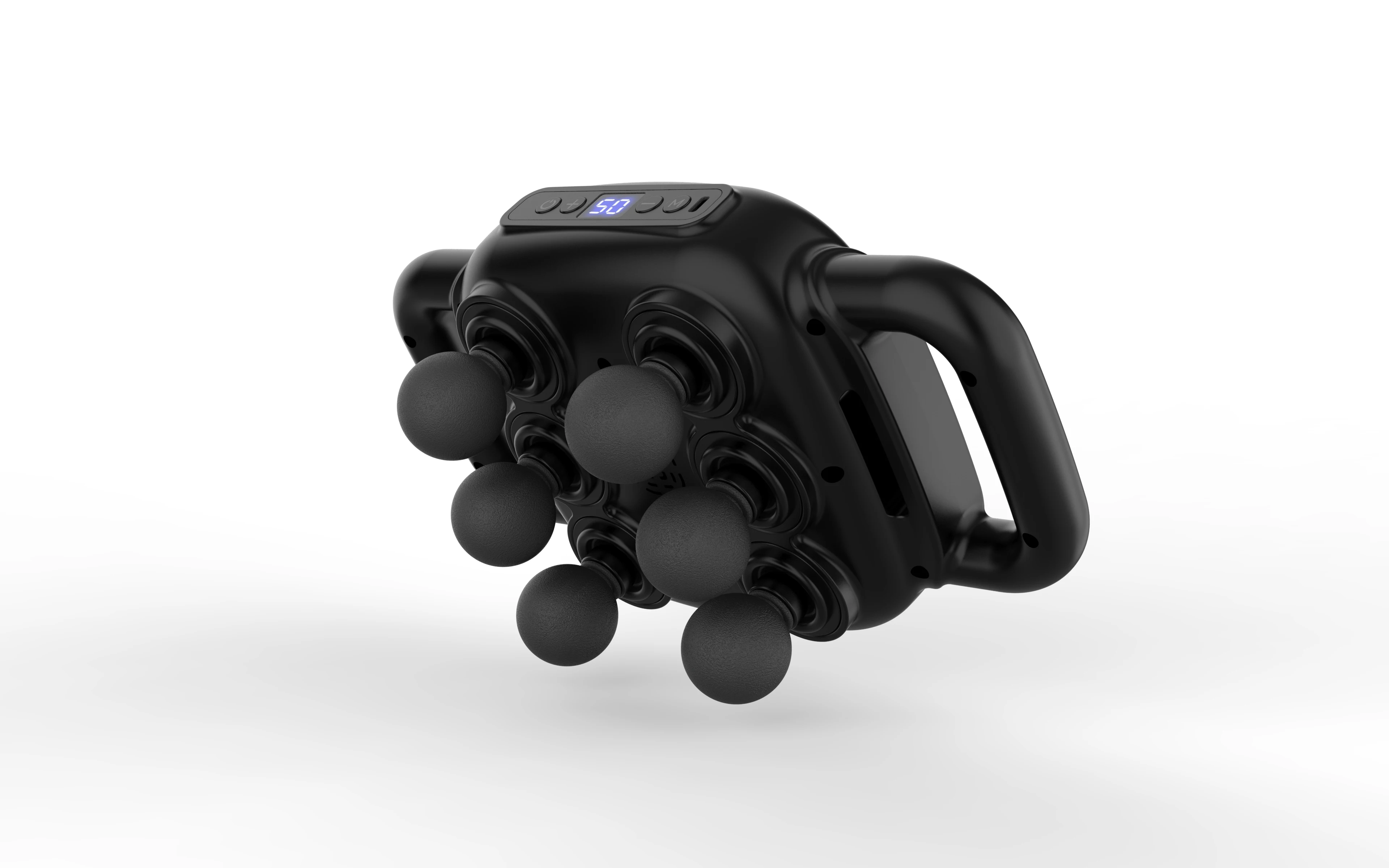 6 Head Massage Gun for Pain Relief Deep Tissue Adjustable 8 Modes Back Massager