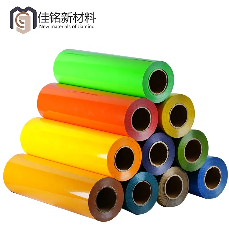 Fluorescent Pattern Reflective Quality 0.1Mm Thickness Htv Pu Heat Transfer Film Vinyl