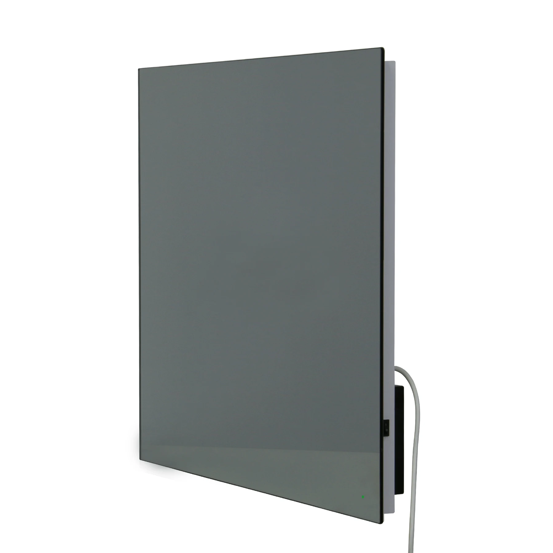 Intelligent Wi-Fi 7-24 hrs programming tempered glass alone defogger M75P 750 W 220-240V far infrared Mirror carbon panel heater