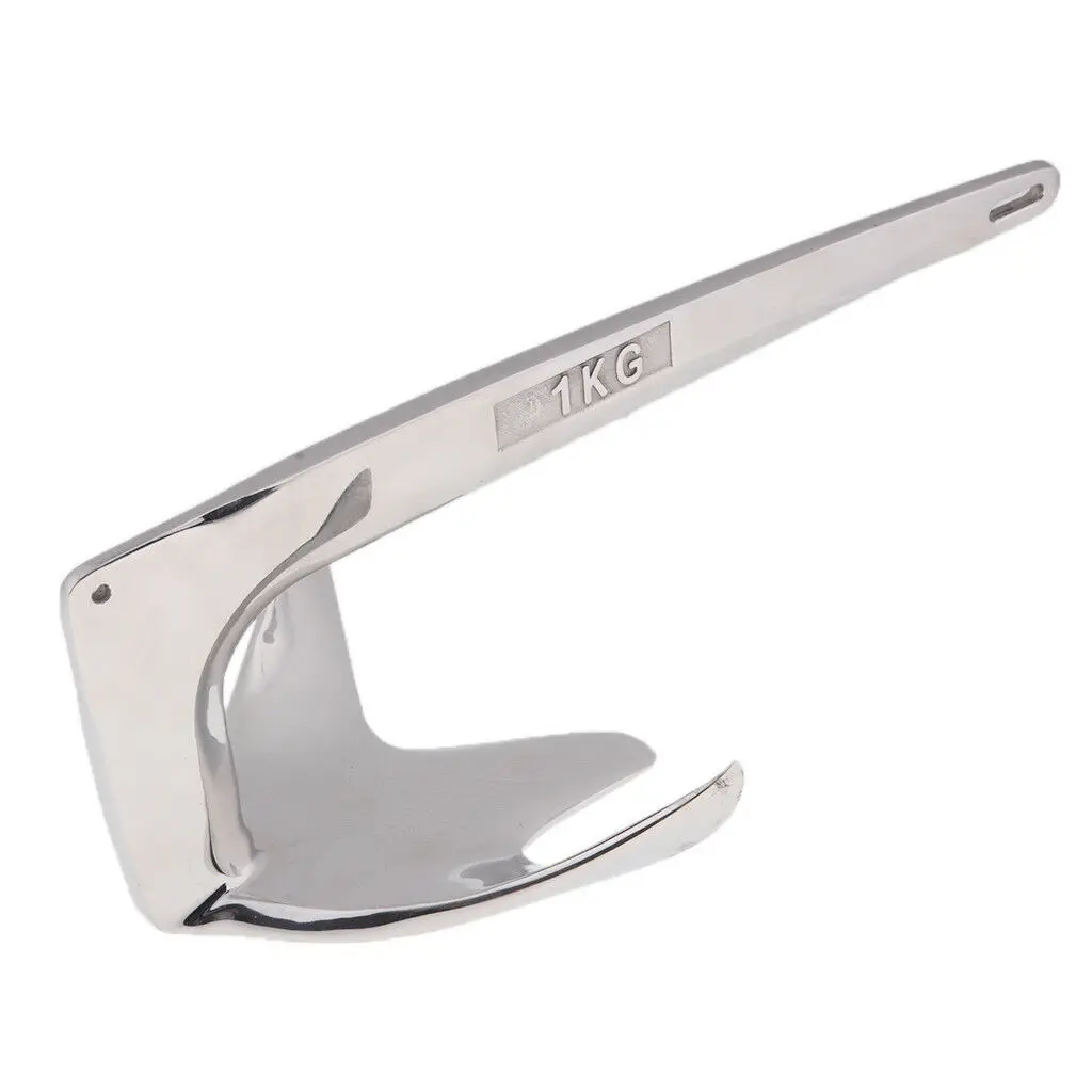 Boat Marine 316 Stainless Steel Folding  Bruce Plough Danforth Type Anchor Grapnel From Isure Marine Made In China