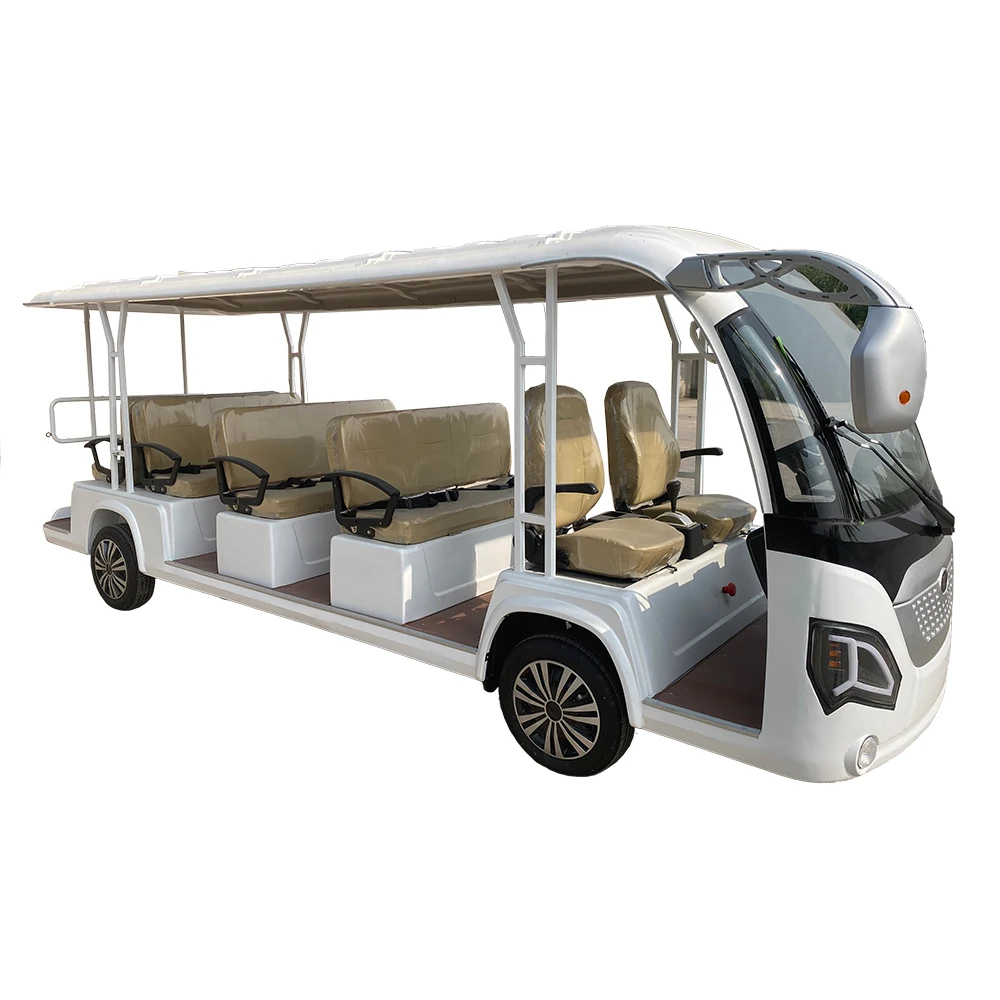 8 11 14 Passenger Resort Bus Tourist Shuttle Bus Electric Sightseeing Car with door