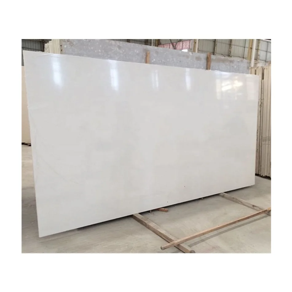 BOTON STONE Super White TV Background Panel Surface Finished Artificial Marble Wall Panel