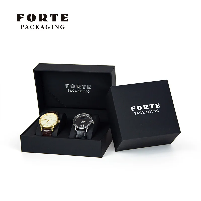 FORTE, оптовая продажа, индивидуальный логотип, кожаная упаковка для часов, Подарочная коробка, роскошная коробка из искусственной кожи, новый дизайн, коробки для хранения часов, ювелирная упаковочная коробка