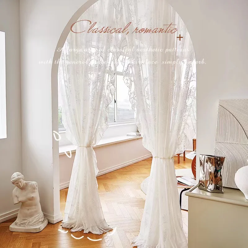 Factory Supply New Design Soft Curtains For The Living Room And Warm Hand Feeling High Grade Embroidery Curtains
