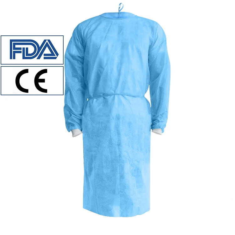 AAMI Level 1 2 3 4  Disposable Isolation PP Gown visitor gown with  CE certificate medical gown