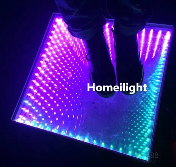  Новое поступление DMX512 Свадебный клуб 3D Оптические иллюзии светодиодный зеркальный танцпол панель для продажи сценическое Событие
