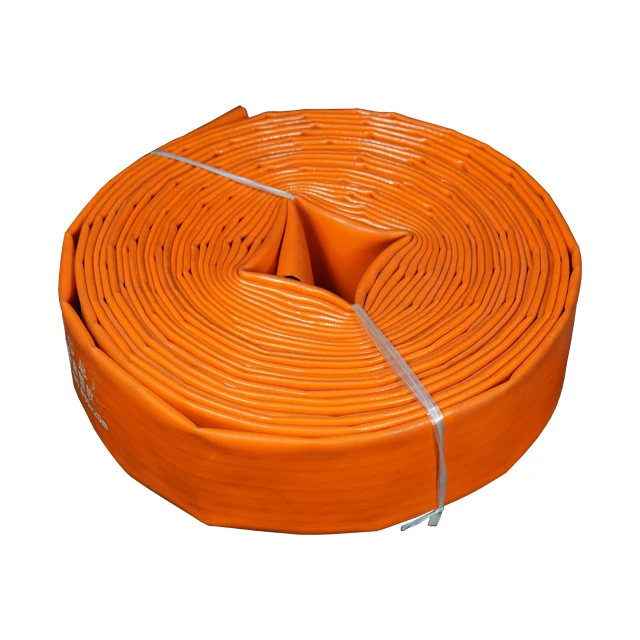 High quality agricultural irrigation flexible pump water discharge pvc yellow/blue/red lay flat hose