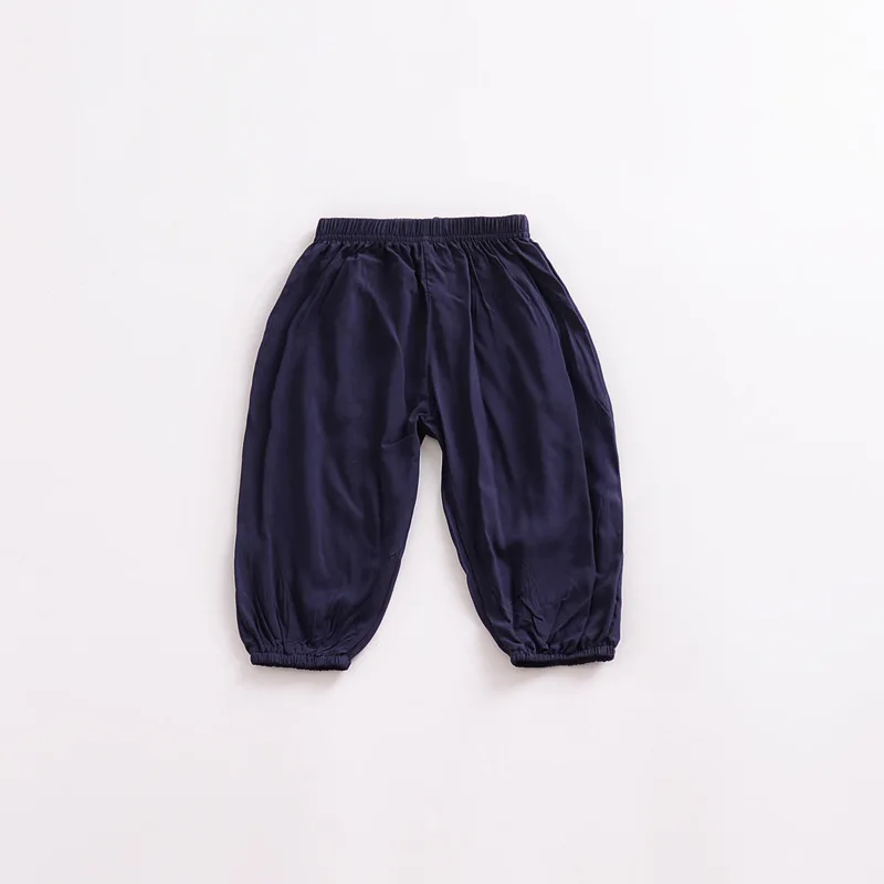 
Wholesale Children pants thin summer air conditioning pants boys girls blue pants baby casual trousers 