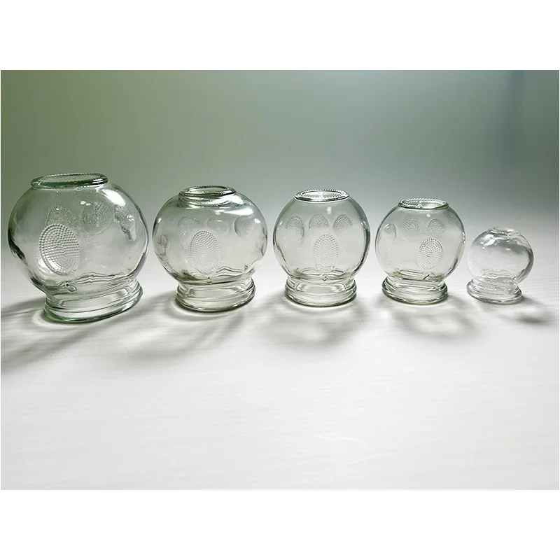 High Quality Glass Cupping Therapy Set Chinese Medicine  Cupping Therapy Massager 5 Sizes Glass  Cupping Therapy Cups