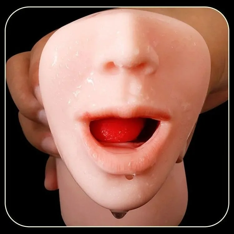 Suck Lick Vaginal oral  Anal sex stress reliever male masturbation aircraft cup for male Trainer hand punch sex toy