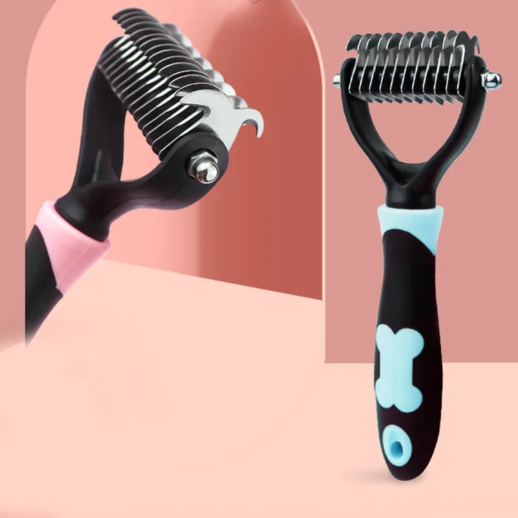 Dog Grooming  Comv Cat Brush Deshedder Brush Dogs Shedding Tool for Long matted Haired Pets