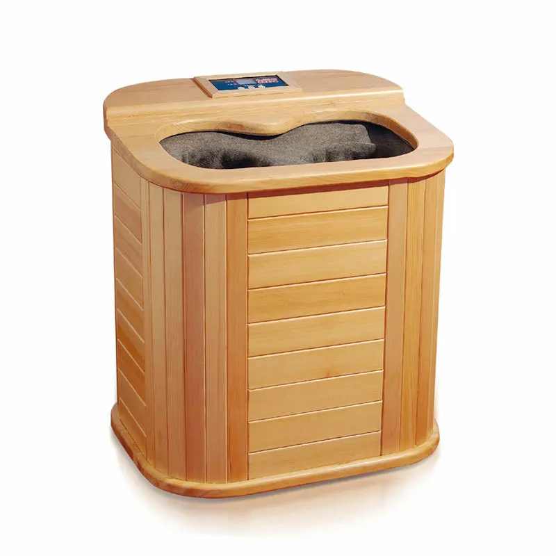 2021 Cheap Foot Bath Steam Bucket Portable Wooden Far Infrared Foot Massage and Sauna Equipment