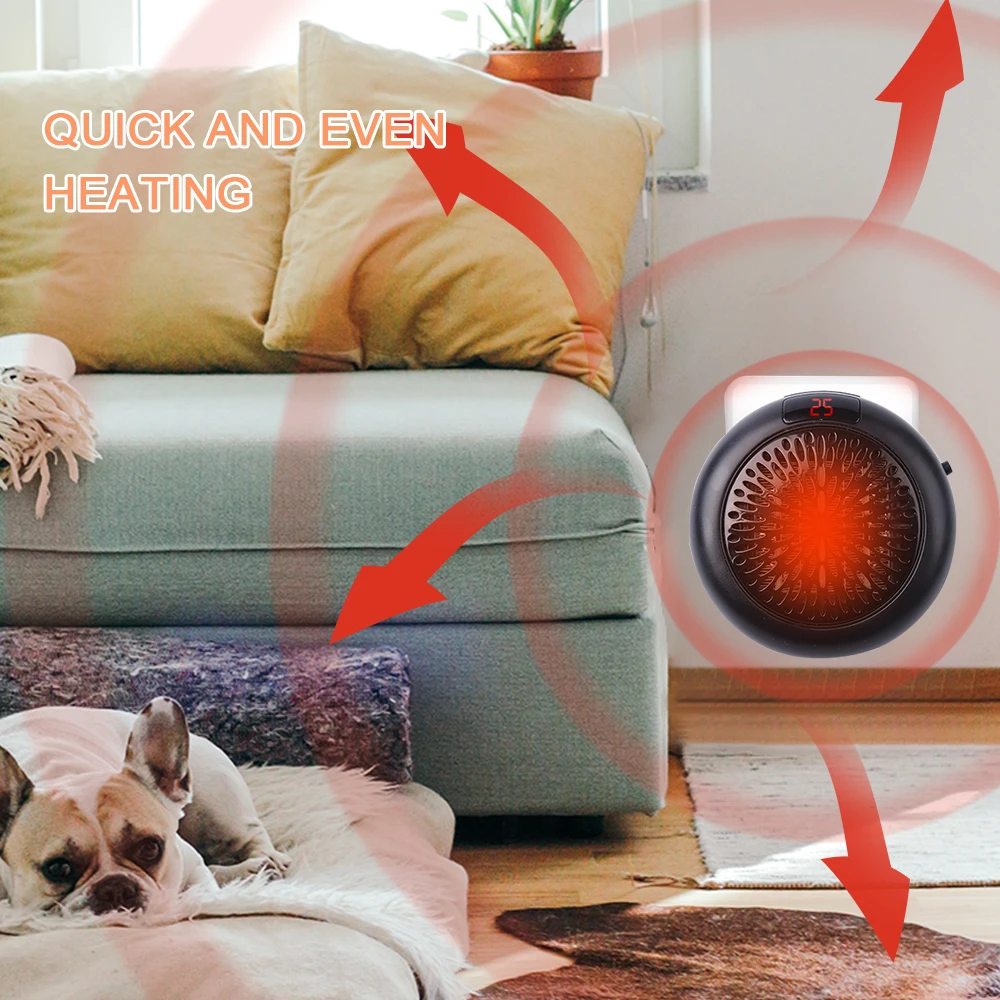 Electric Home Heater Portable Mini Heater Simple And Affordable Personal Small Heater Fan