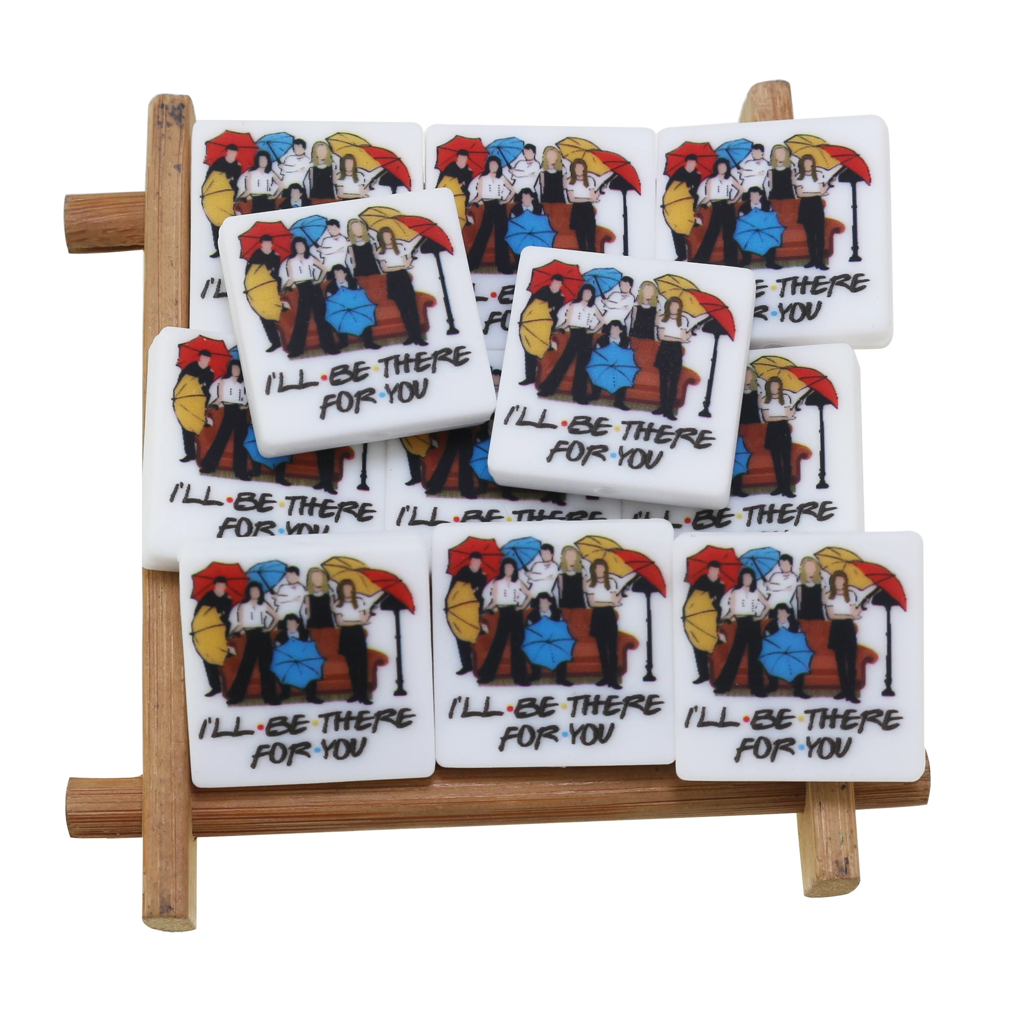 Free Samples Factory Custom Focal Beads Silicone Printing Bead Character For Pen Making DIY Pacifier Clip Accessories Jewelry