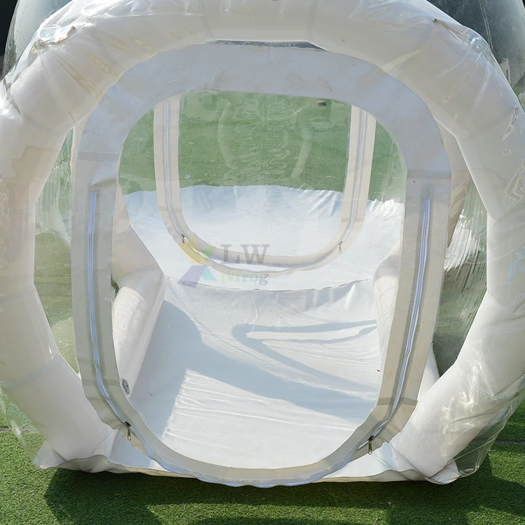 Hot selling camping tent house bubble tent transparent inflatable clear dome tent for kids
