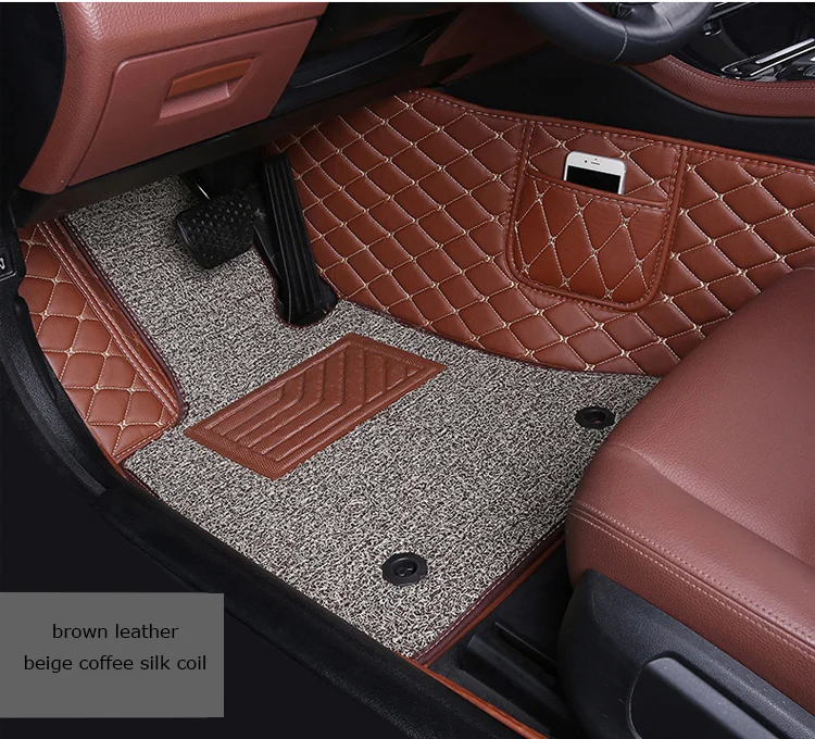 Best selling all seasons weather protection pvc leather custom floor car mats for honda CRV