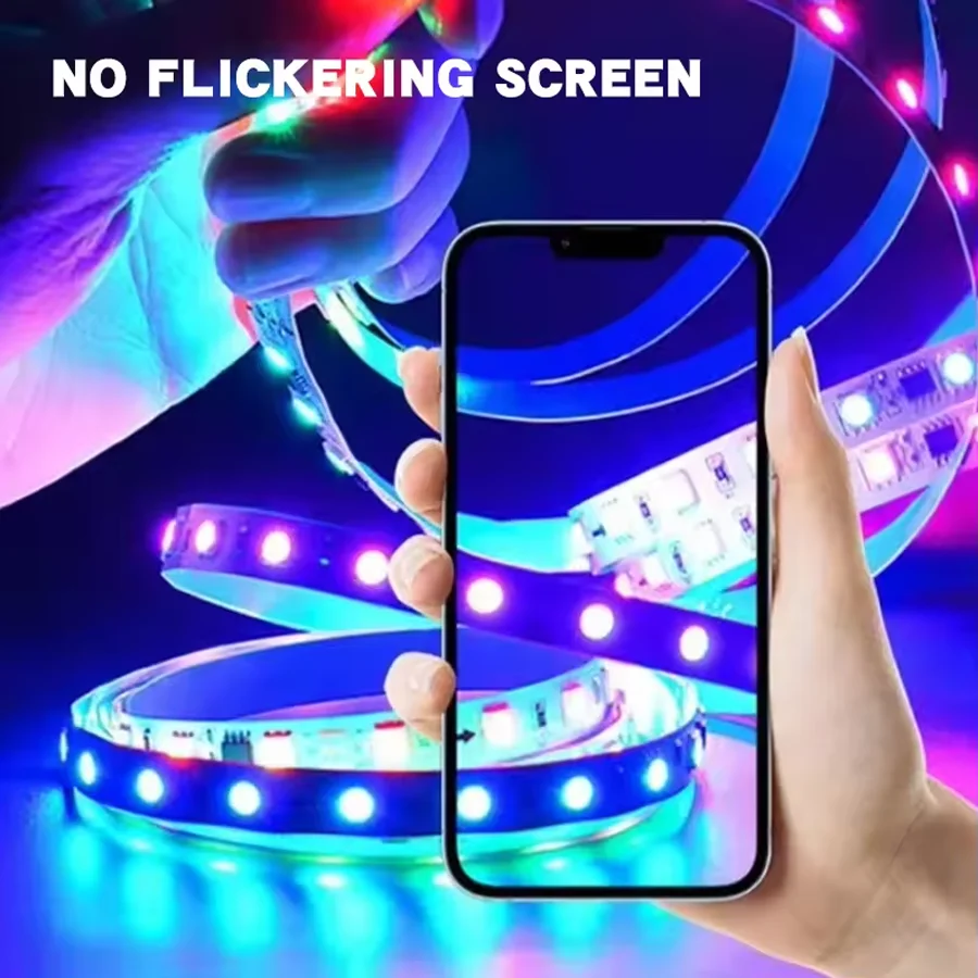 Usb 5v Rgbic Led Strip With Controller Music Sync 160 Pixel/m Ws2812 Led Light Dream Color