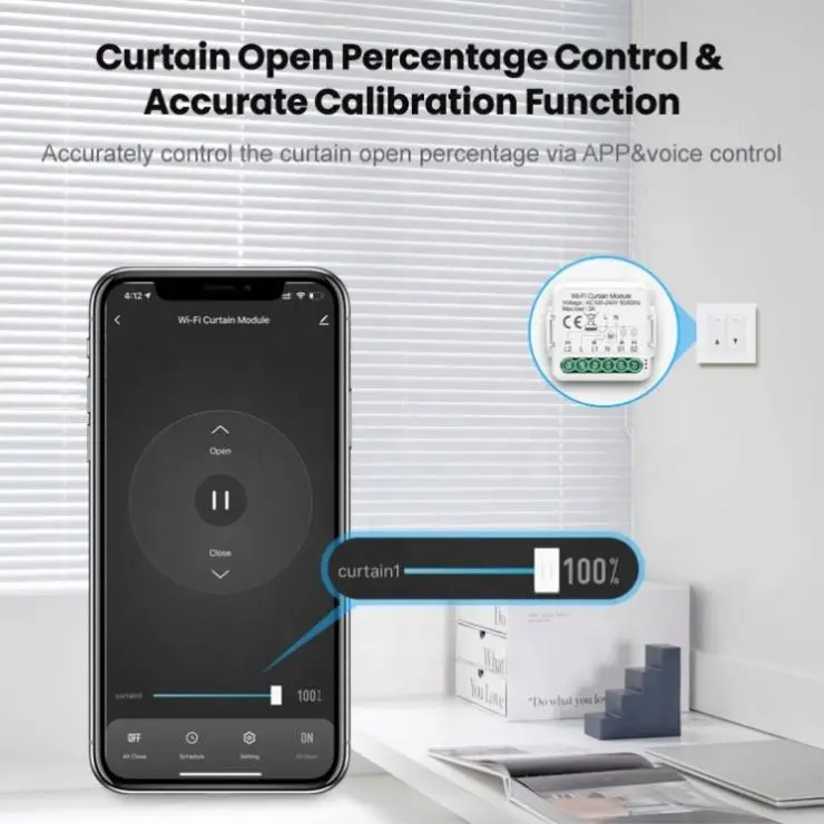 Curtain Switch Tuya Wifi ZigBee 3.0 Blinds Roll Shutter  Relay Module Need Work With Tuya ZigBee Hub  Persiana Inteligente