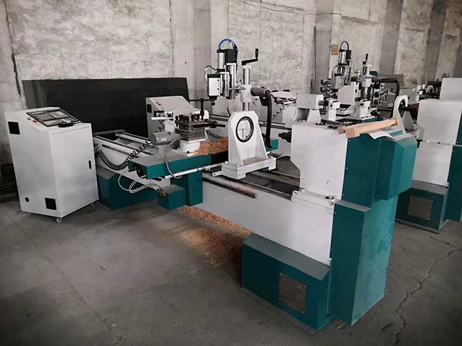 WS-L1530-4A automatic tool change cnc wood turning lathe with ATC