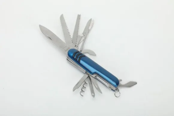 Camping Accessory Pocket Folding Knife EDC Multi Function Tool Blades With Keychain Multitool Gadget Item