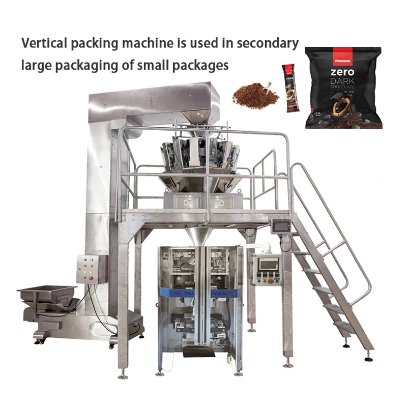 
3 / 4 sides sealing sachet coffee filling machine mini bag sugar packing machine tea powder coffee automatic packaging machine 