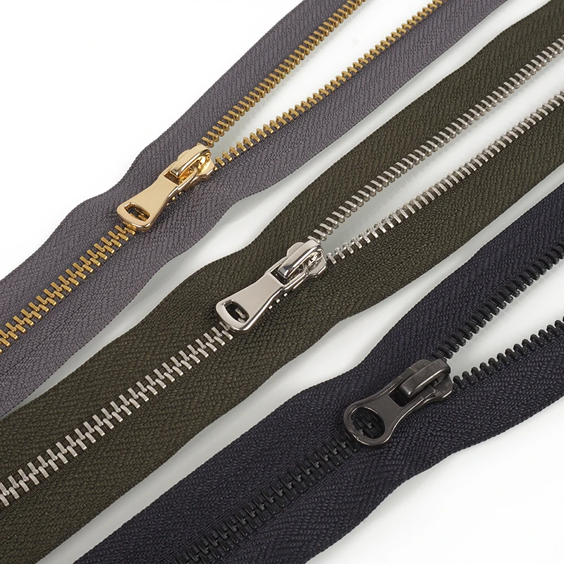 Wholesale Open End Zipper Supplier  Metal Zipper 3# 5# 8# Jeans Garment Metal Zipper