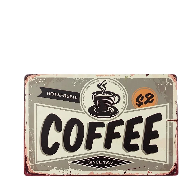 Wholesale Vintage Metal Retro Tin Signs For Salon Barber Shop Decoration Tin Plates  Mixed with  Many Designs