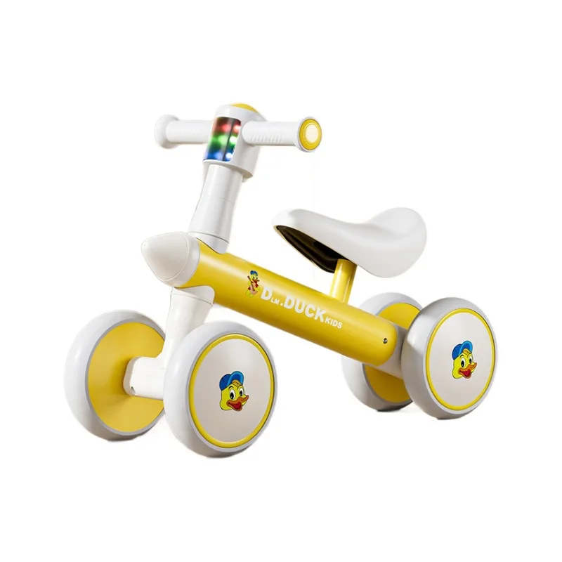 Little Yellow Duck Toddler Scooter 1-3 Years Old Baby Yo-Yo Twisted Car Steel Fork Material Fun Balance Car Toys for Kids