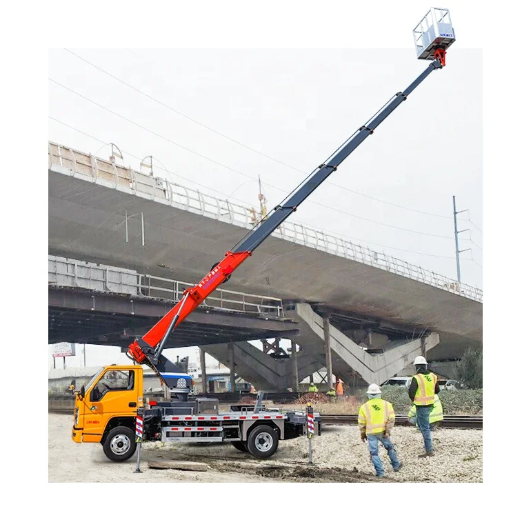 BEIJUN 36m 46m JMC/ISUZU Euro IV Standard High Quality Low Carbon Truck Mounted Telescoping Lift Elevating Aerial Work platform