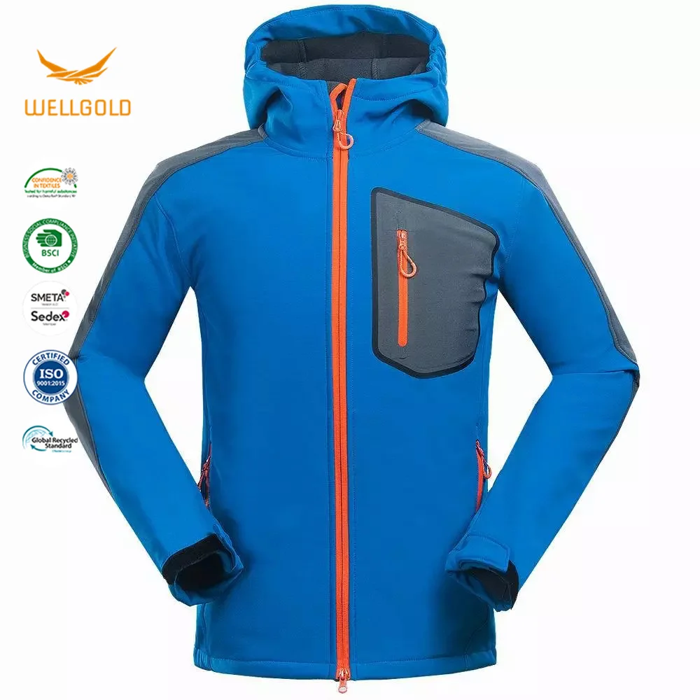 Custom Men Winter Autumn Fleece Soft shell Jacket Camping Sports Coat Outdoor Ski Waterproof  hunting softshell jackets