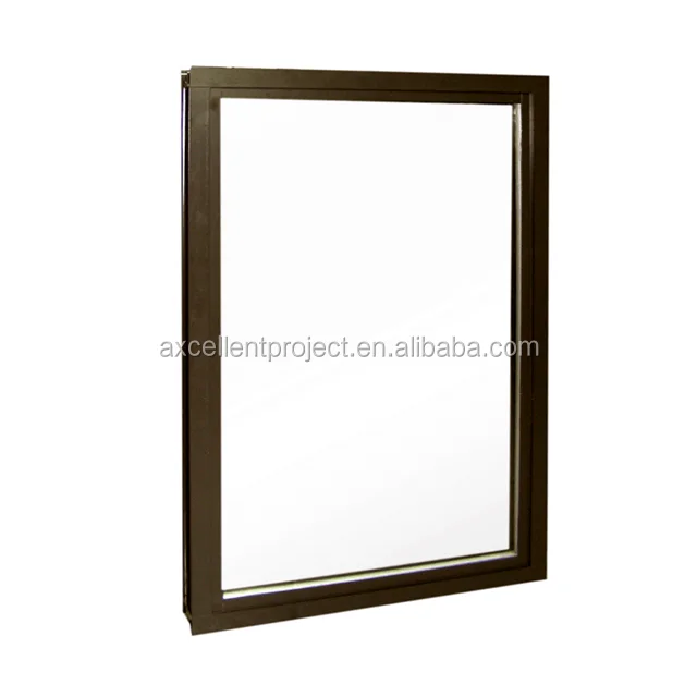 
windows model in house anodised aluminium window frames and fixed window 