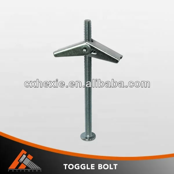 Carbon Steel Zinc Plated Spring Toggle Anchor wing and bolts