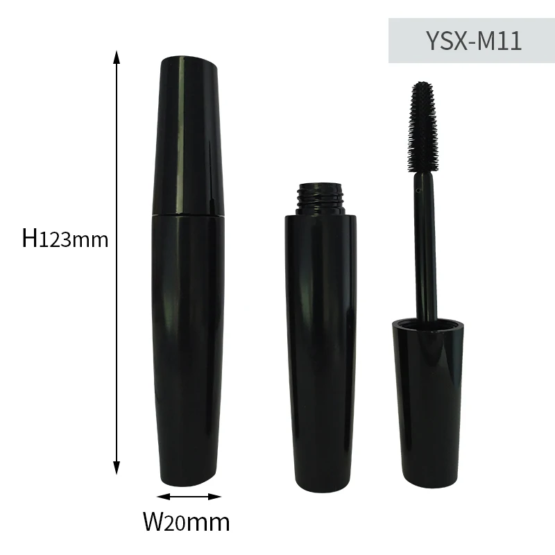 22.5ml Luxury Black Empty Mascara Tubes with Brush Cosmetic Packaging Mascara Container Eyelash Tube Empty Mascara Tubes