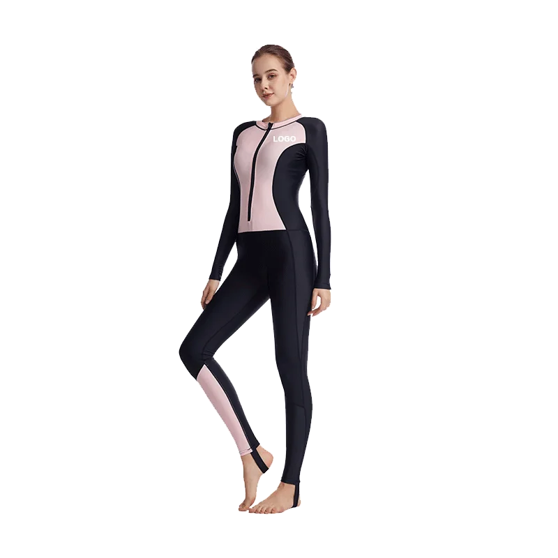 
Women Rash Guards Swimwear Long Sleeve Womens 2021 Surf Suit Thin Full Body Wetsuit 
