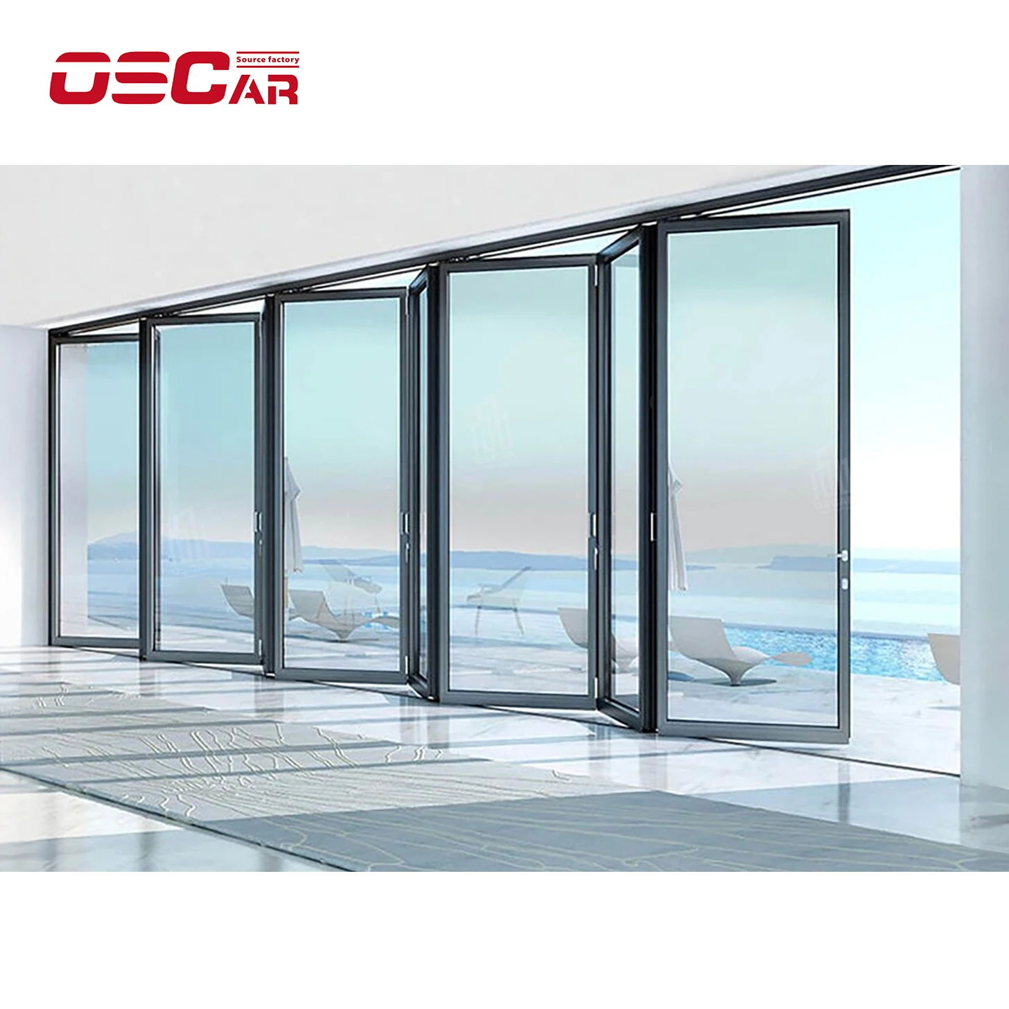 Oscaracso Glass Room Hardware Handle 90Degree Pivot Accessories For Dividers Accordion Doors Bi Closet Frameless Pvc And Folding